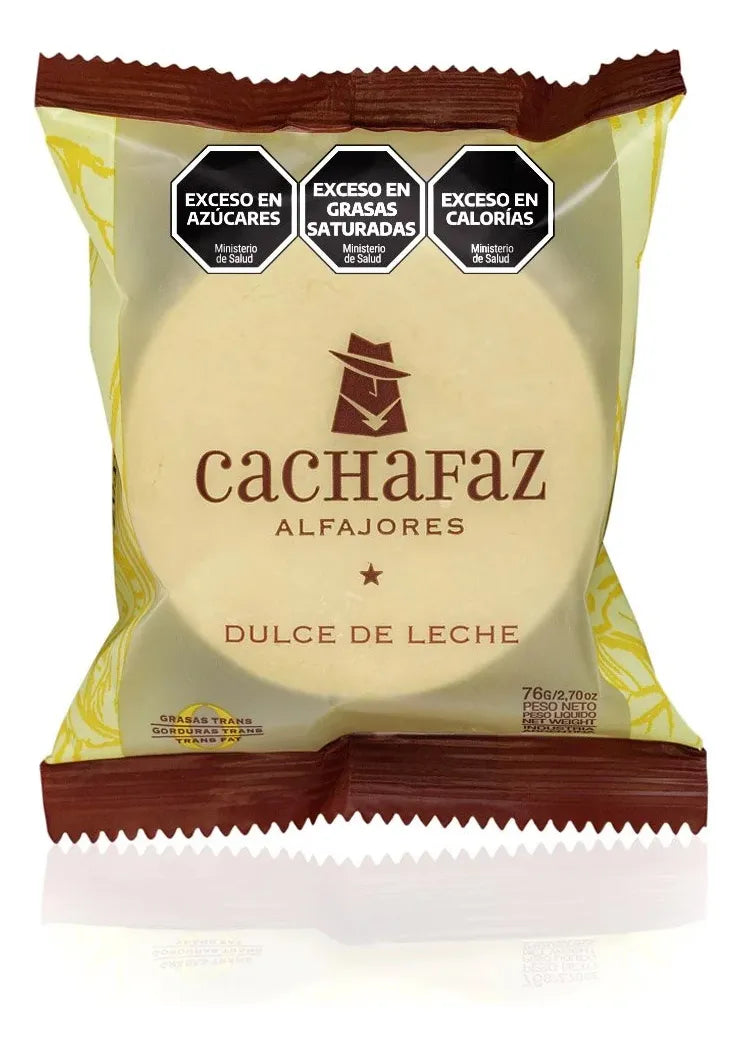 Alfajor Argentino Cachafaz Maizena E Doce De Leite Com Coco - Caixa C/6un