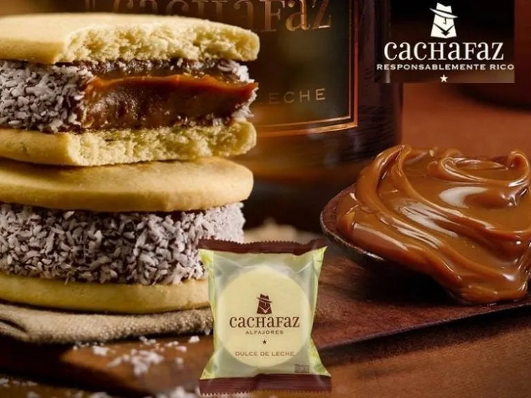Alfajor Argentino Cachafaz Maizena E Doce De Leite Com Coco - Caixa C/6un