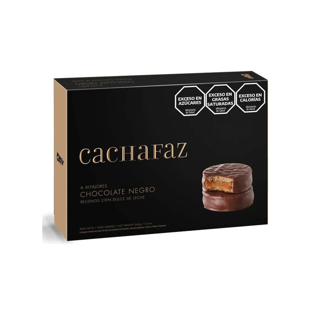 Alfajor Cachafaz Negro Com Doce De Leite